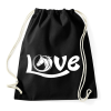 PRINTFASHION Horse Love - Sportzsák, Tornazsák - Fekete