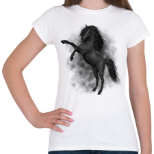 PRINTFASHION horse - Női póló - Fehér női póló
