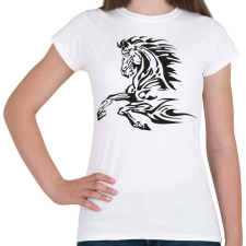 PRINTFASHION horse - Női póló - Fehér női póló