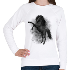 PRINTFASHION horse - Női pulóver - Fehér