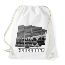 PRINTFASHION Hortobágyi 9 lyukú híd (GTA stílus) - Sportzsák, Tornazsák - Fehér tornazsák