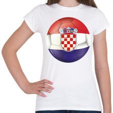 PRINTFASHION Horvát labda - Női póló - Fehér női póló
