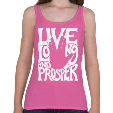 PRINTFASHION Hosszú hasznos életet!  - Női atléta - Rózsaszín női trikó