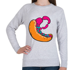 PRINTFASHION Hot Dog - Női pulóver - Sport szürke női pulóver, kardigán