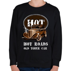 PRINTFASHION HOT ROADS - Gyerek pulóver - Fekete