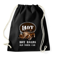 PRINTFASHION HOT ROADS - Sportzsák, Tornazsák - Fekete tornazsák