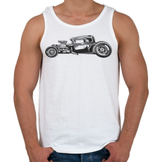 PRINTFASHION Hot rod 03 - Férfi atléta - Fehér