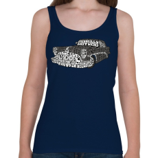 PRINTFASHION Hot rod - Női atléta - Sötétkék