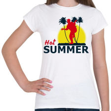 PRINTFASHION HOT SUMMER1 - Női póló - Fehér női póló
