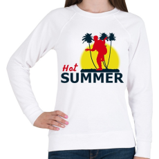 PRINTFASHION HOT SUMMER1 - Női pulóver - Fehér