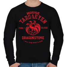 PRINTFASHION House Targaryen - Férfi pulóver - Fekete férfi pulóver, kardigán