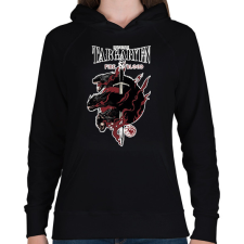 PRINTFASHION House Targaryen - Női kapucnis pulóver - Fekete női pulóver, kardigán