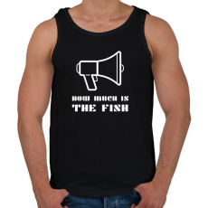 PRINTFASHION HOW MUCH IS THE FISH - Férfi atléta - Fekete
