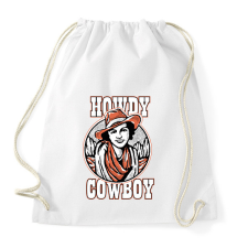 PRINTFASHION Howdy cowboy - Sportzsák, Tornazsák - Fehér tornazsák