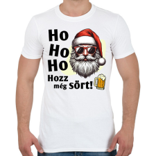 PRINTFASHION Hozz még sört - Hipszter Mikulás - Férfi póló - Fehér férfi póló