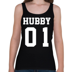 PRINTFASHION Hubby - Női atléta - Fekete