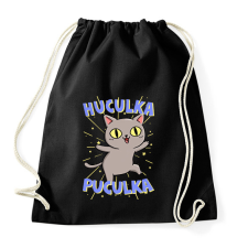 PRINTFASHION Huculka Puculka macska - Sportzsák, Tornazsák - Fekete tornazsák