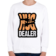 PRINTFASHION Hug Dealer - Gyerek pulóver - Fehér gyerek pulóver, kardigán