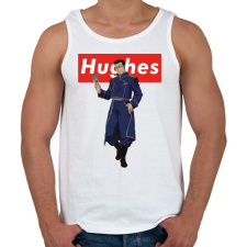 PRINTFASHION Hughes - Férfi atléta - Fehér atléta, trikó