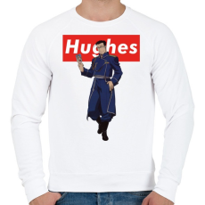 PRINTFASHION Hughes - Férfi pulóver - Fehér