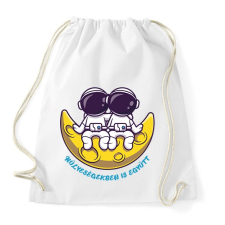 PRINTFASHION Hülyeségekben is együtt - Sportzsák, Tornazsák - Fehér tornazsák