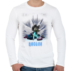 PRINTFASHION HUMANS - Férfi hosszú ujjú póló - Fehér