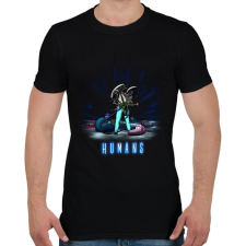 PRINTFASHION HUMANS - Férfi póló - Fekete férfi póló