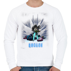 PRINTFASHION HUMANS - Férfi pulóver - Fehér