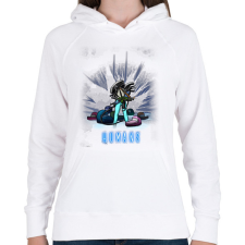 PRINTFASHION HUMANS - Női kapucnis pulóver - Fehér női pulóver, kardigán