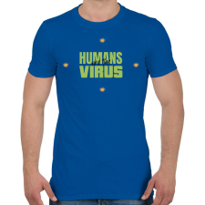 PRINTFASHION humanvirus - Férfi póló - Királykék férfi póló