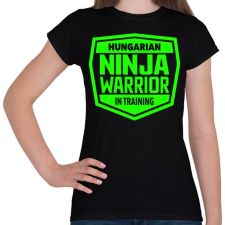 PRINTFASHION Hungarian Ninja Warrior - Női póló - Fekete női póló