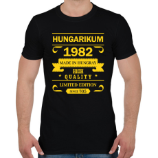 PRINTFASHION Hungarikum - Évszámmal - Férfi póló - Fekete