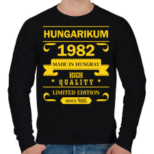 PRINTFASHION Hungarikum - Évszámmal - Férfi pulóver - Fekete férfi pulóver, kardigán