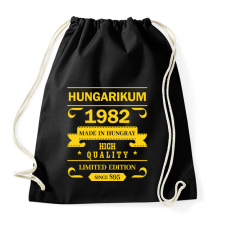 PRINTFASHION Hungarikum - Évszámmal - Sportzsák, Tornazsák - Fekete tornazsák