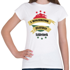 PRINTFASHION Hungarikum - Hónappal - Női póló - Fehér