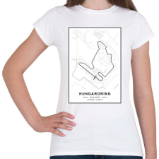 PRINTFASHION Hungaroring - Női póló - Fehér női póló