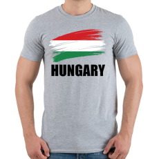 PRINTFASHION Hungary 2 - Férfi póló - Sport szürke