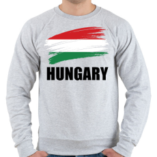 PRINTFASHION Hungary 2 - Férfi pulóver - Sport szürke