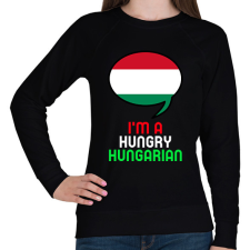 PRINTFASHION Hungry hungarian - Női pulóver - Fekete női pulóver, kardigán
