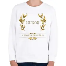 PRINTFASHION Hunor - Gyerek pulóver - Fehér gyerek pulóver, kardigán