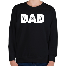 PRINTFASHION Hunter Dad - Gyerek pulóver - Fekete