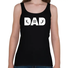 PRINTFASHION Hunter Dad - Női atléta - Fekete