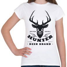 PRINTFASHION Hunter DB. - Női póló - Fehér