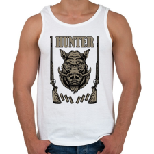 PRINTFASHION Hunter - Férfi atléta - Fehér atléta, trikó