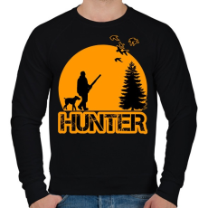PRINTFASHION Hunter - Férfi pulóver - Fekete