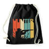 PRINTFASHION Hunter logó - Sportzsák, Tornazsák - Fekete