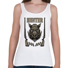 PRINTFASHION Hunter - Női atléta - Fehér női trikó