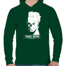 PRINTFASHION Hunter X H - Férfi kapucnis pulóver - Sötétzöld