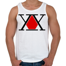 PRINTFASHION Hunter X Logo - Férfi atléta - Fehér atléta, trikó