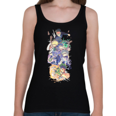 PRINTFASHION HunterxHunter karakterek - Női atléta - Fekete